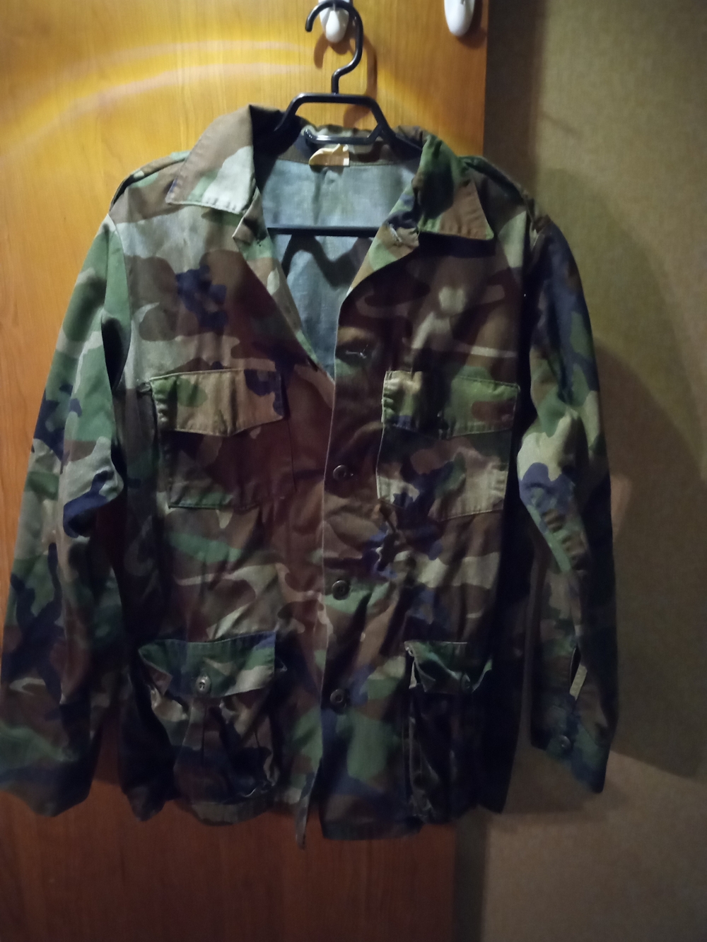 Source Unknown Men's Camouflage Field Jacket - Green/Brown/Black